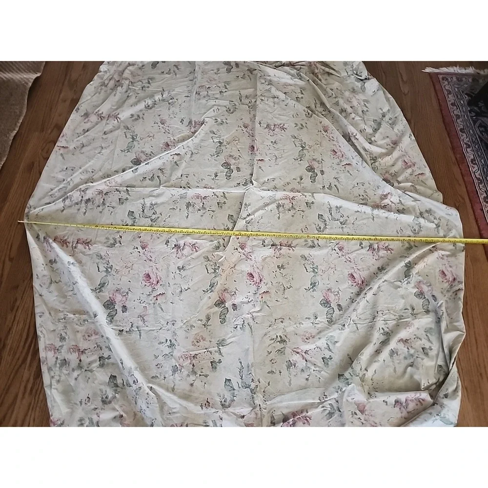 Vtg Ralph Lauren Francesca Tea Stain Floral CALIFORNIA KING 76x95in Fitted*READ*